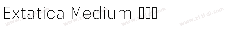 Extatica Medium字体转换